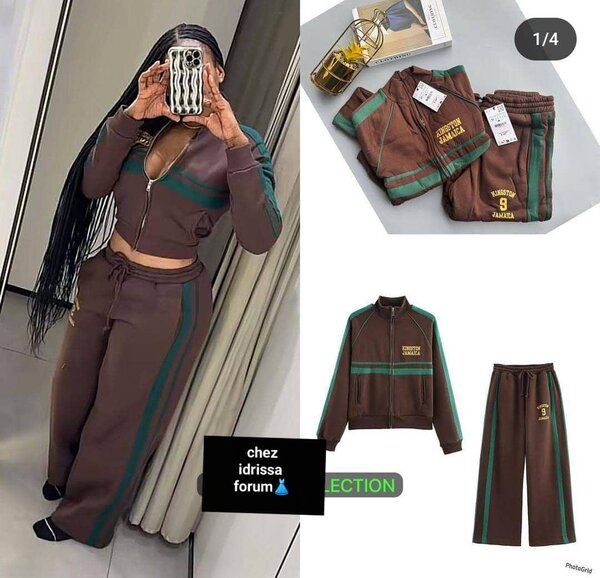 Ensemble de survêtement marron