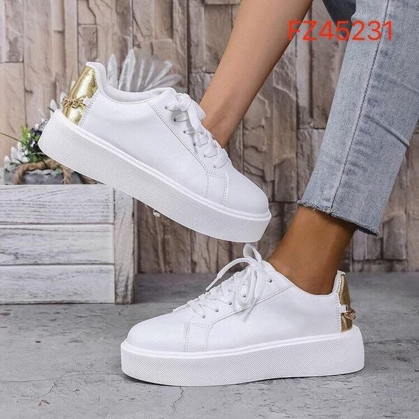 Baskets blanches femme mode