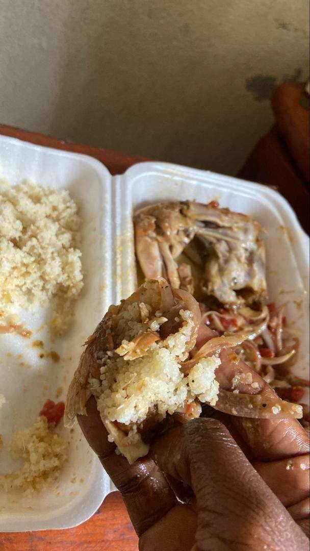 Poulet mayo alloco et attieke