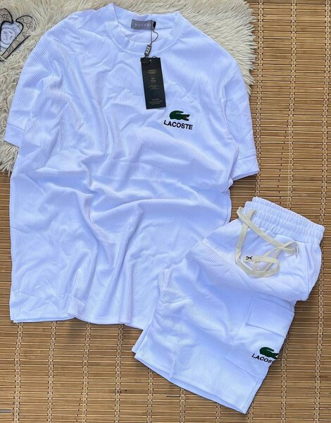 Ensemble Lacoste Blanc Homme