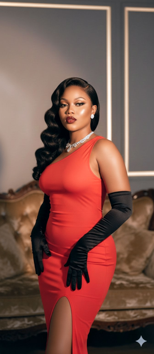 Robe rouge élégante pour femme