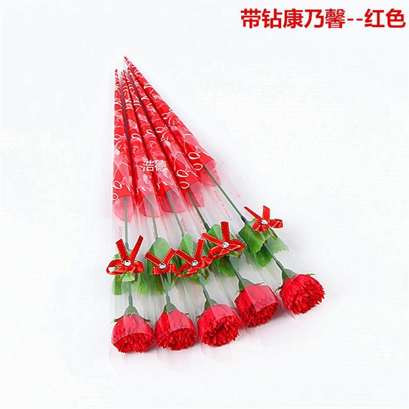 Roses artificielles rouges en soie