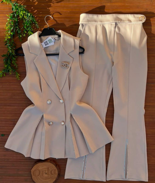 Ensemble beige
