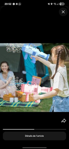 Pistolet à bulles électrique