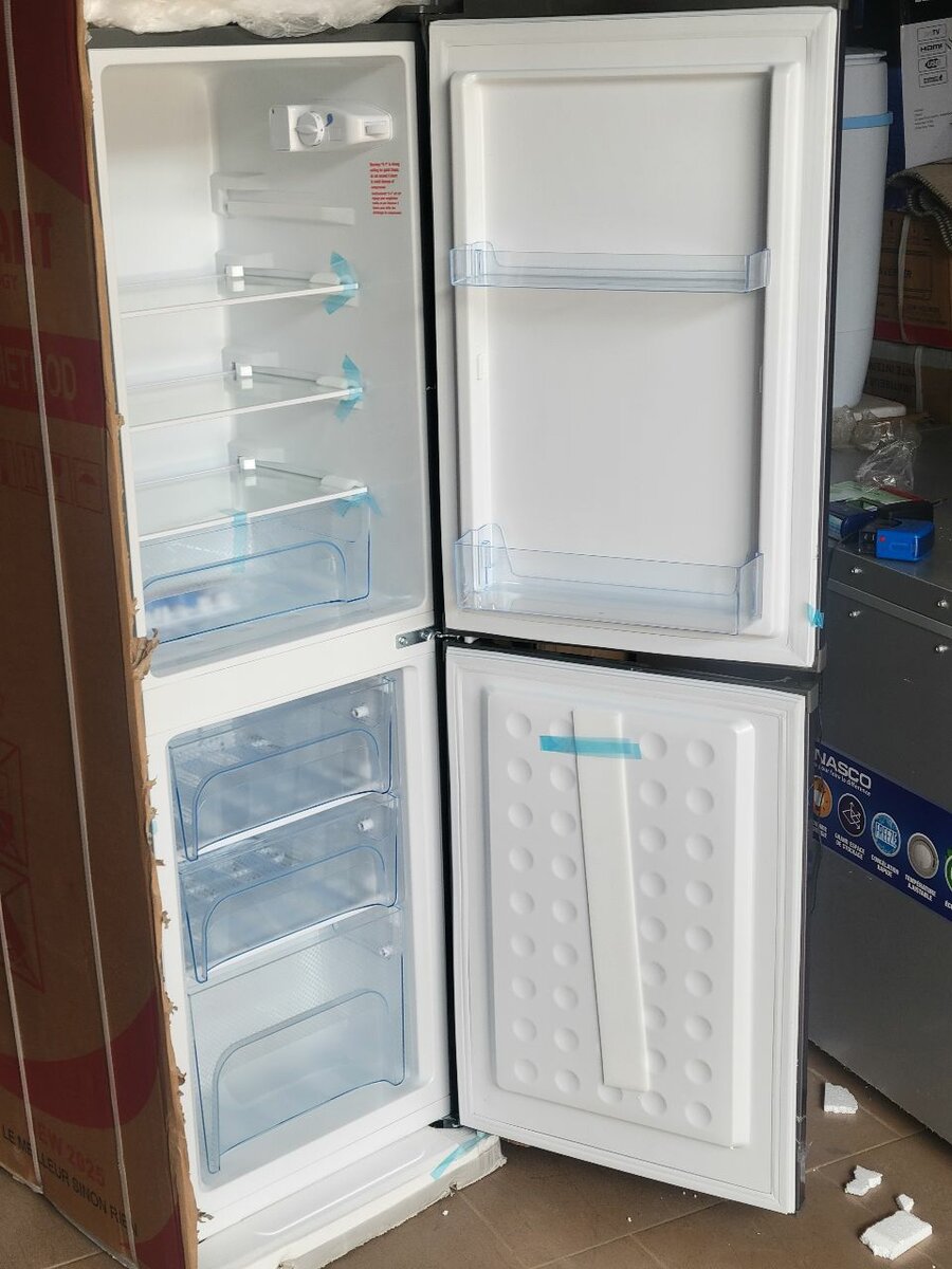 Réfrigérateur congélateur inox