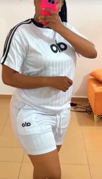 Ensemble de sport blanc femme