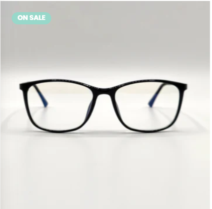 Rectangle Silver Side Tip Unisex Frame