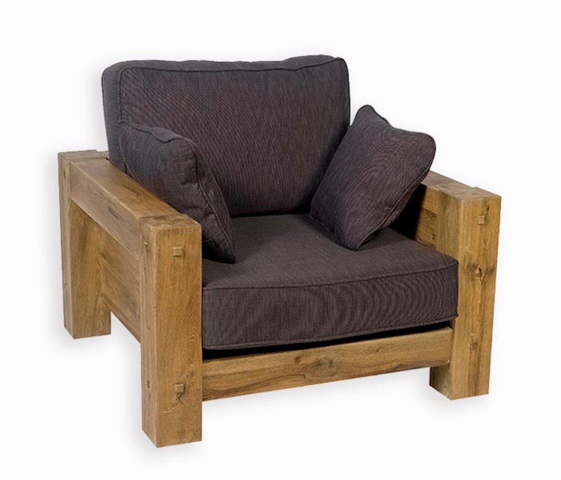 Fauteuil en bois massif
