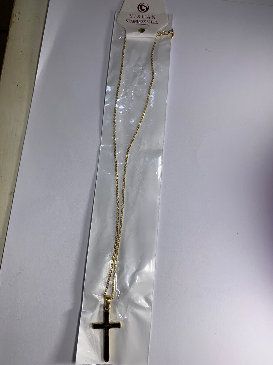 Collier pendentif en acier inoxydable