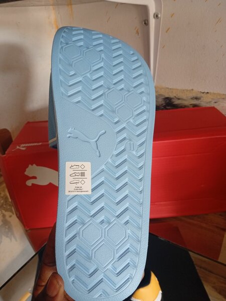 Claquettes Puma Bleu