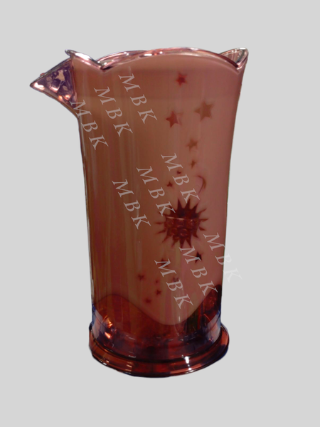 Pichet élégant en verre étoilé