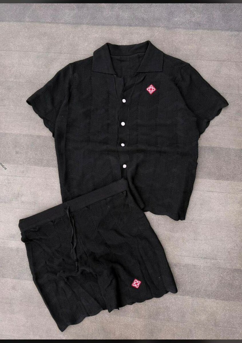 Ensemble d'été en tricot homme