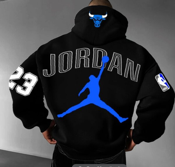 Sweat à capuche Jordan noir pour homme