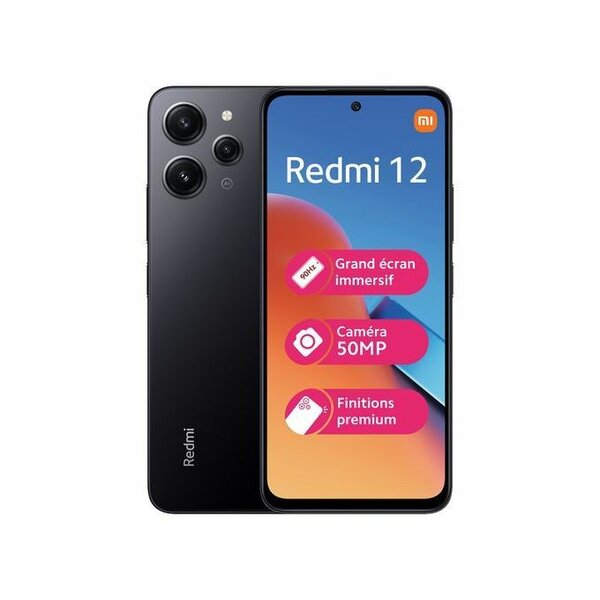 XIAOMI REDMI 12 - 6.79" - 256GB/8GB -- 50MP- 5000mah - 2 Sim -noir