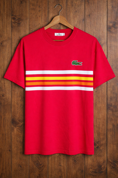 T-shirt Lacoste homme rouge