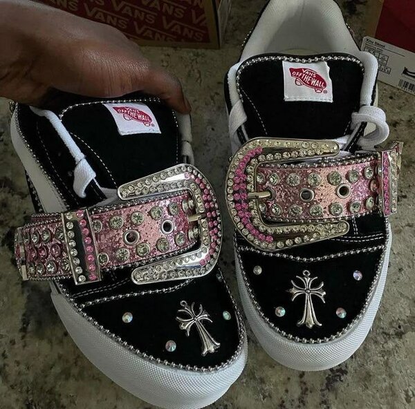 Baskets personnalisées strass