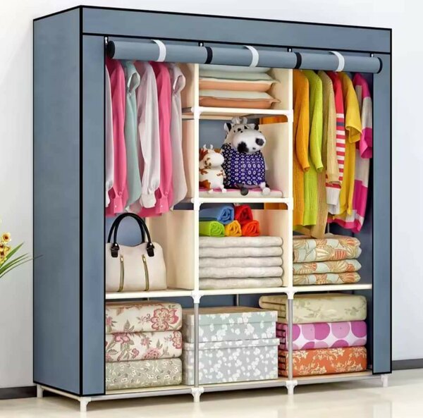 Armoire à vêtements en tissu, placard portable
