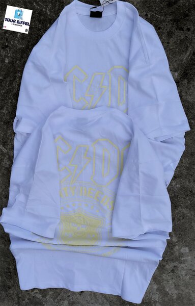 T-shirt unisexe blanc stylé