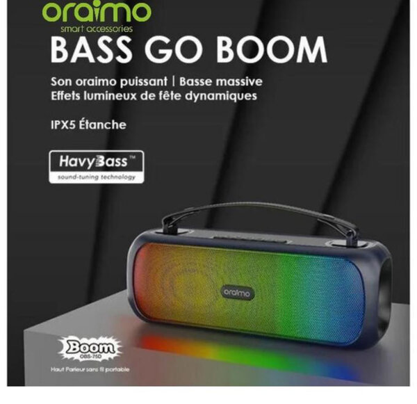 Enceinte Bluetooth Oraimo Boom