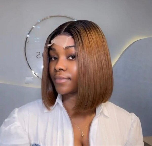 Perruques carré Marron