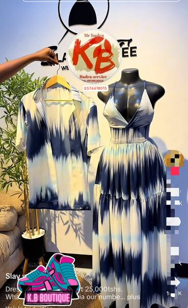 Robe longue tie-dye élégante