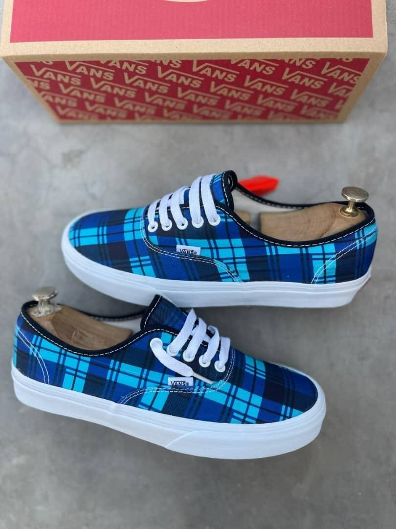 Baskets Vans Bleu Tartan