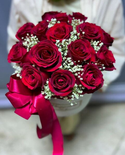 Bouquet de roses rouges