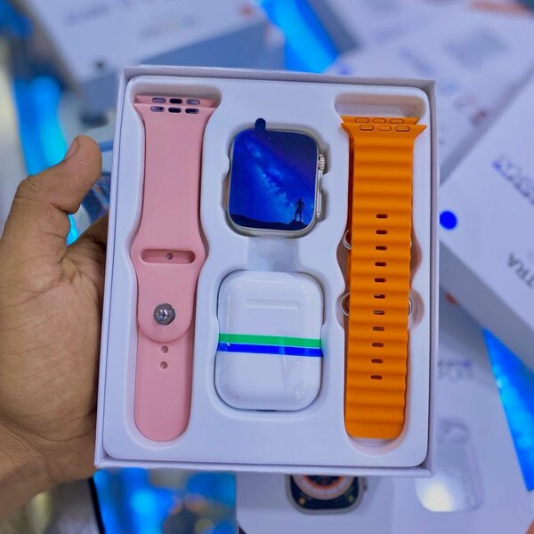 Montre connectée i8 ultra + Airpords + 2 bracelets