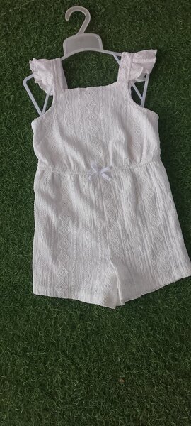 White jam suit for girl