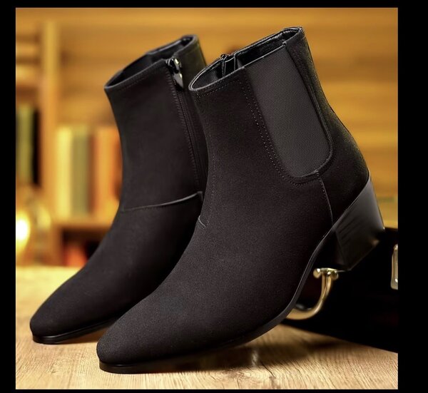 Bottines Noir Élégantes Homme