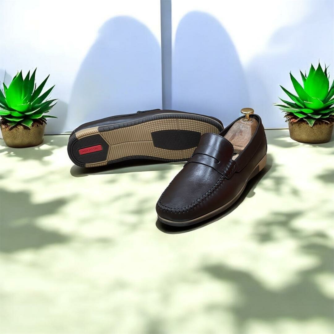 Mocassins en cuir élégants