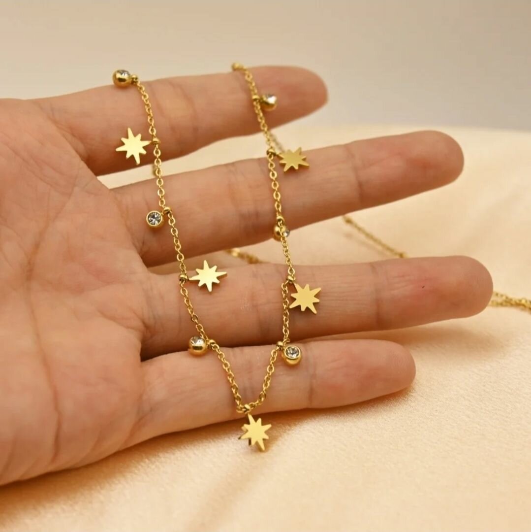 Gold Star Charm Necklace