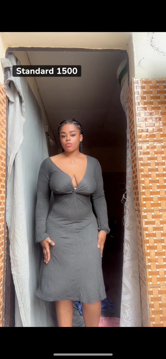 Robe moulante en coton