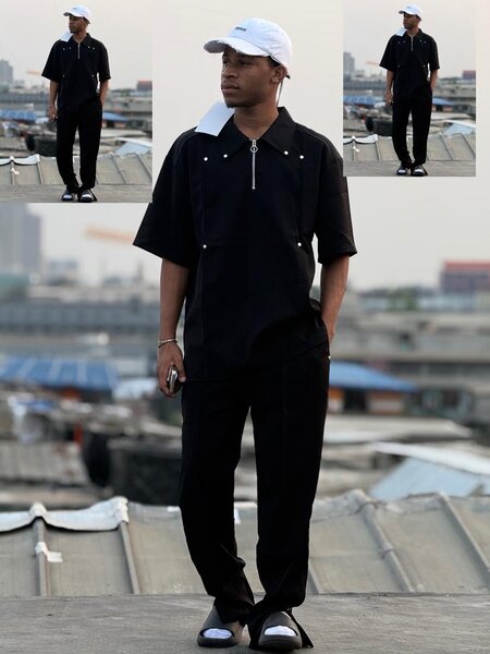 Ensemble homme marron et noir