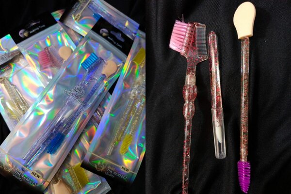 brossettes cheveux et visage