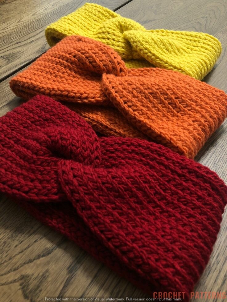 Bandeau En Crochet Coloré