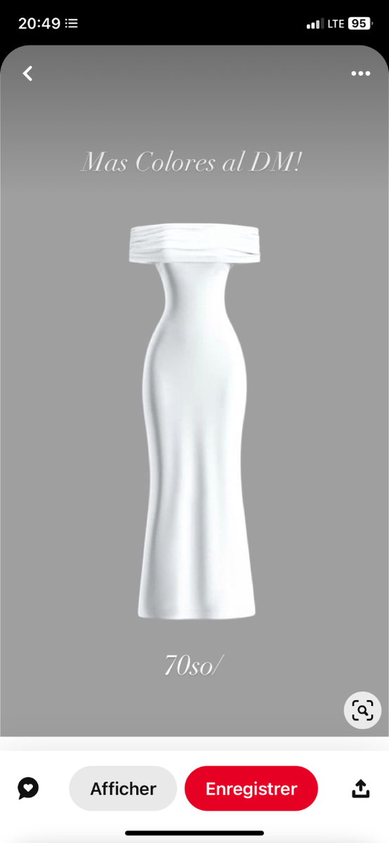 Robe Élégante Épaule Nue