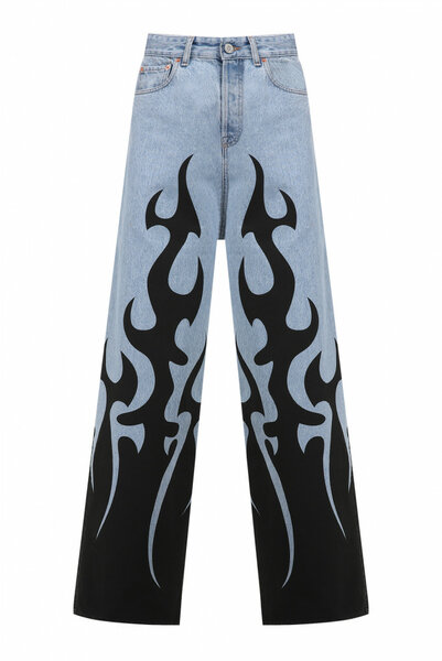 Jeans en denim imprimé tendance