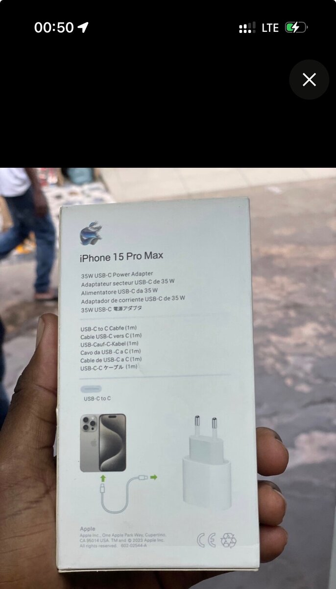 Adaptateur USB-C 35W pour iPhone 15