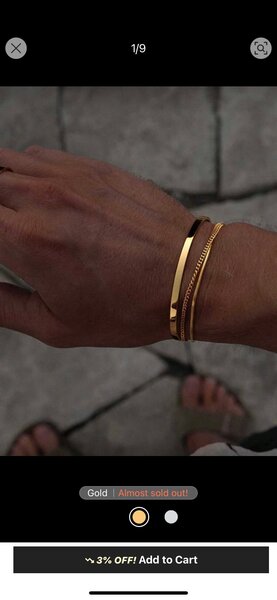 Bracelet en or élégant