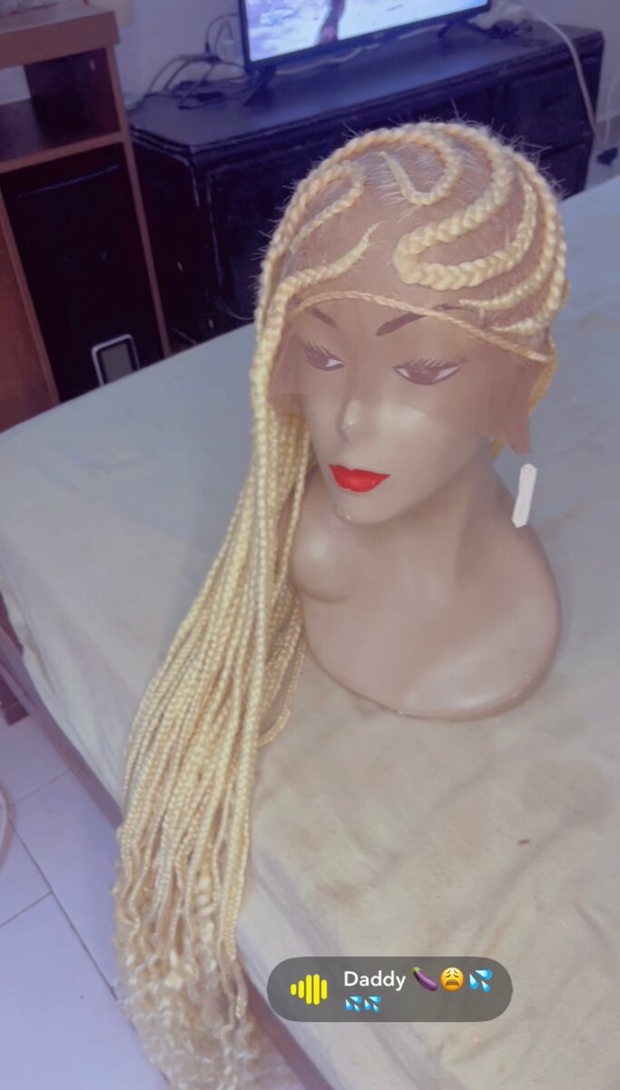 Perruque Tresses Blondes Longues