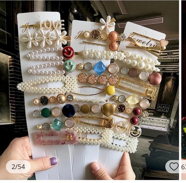 Bronche à cheveux et hijab en perles pour femmes et filles