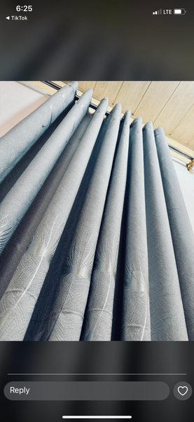 Heavy sunblock curtains