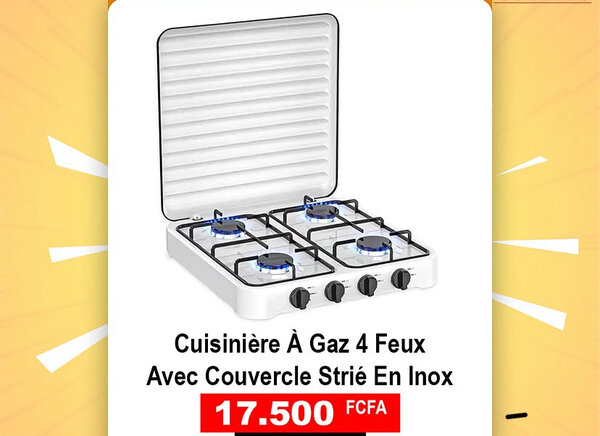 4-Burner Gas Stove Inox