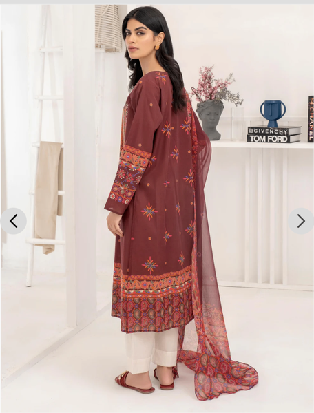 3 pcs lawn limelight dress