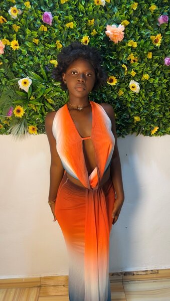 Robe Maxi Dégradé Élegante