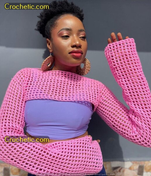 Chic Pull Crochet Rose