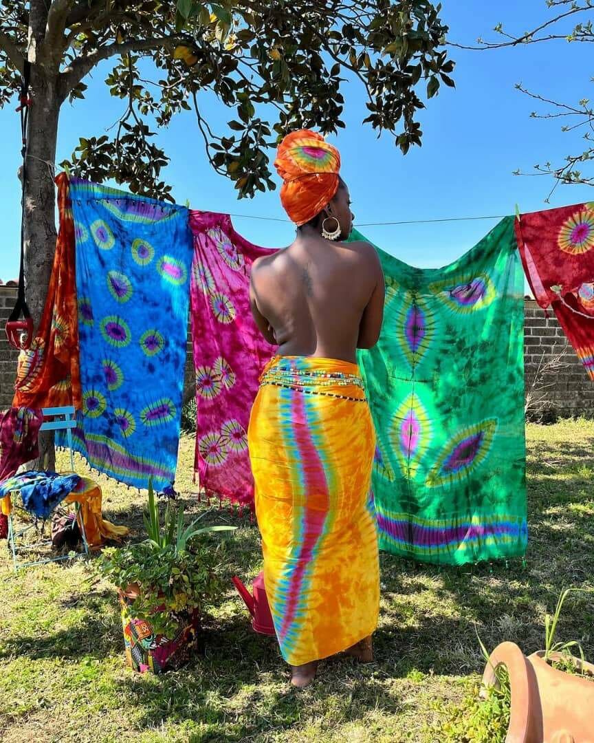 Tissu Tie-Dye Wax Africain