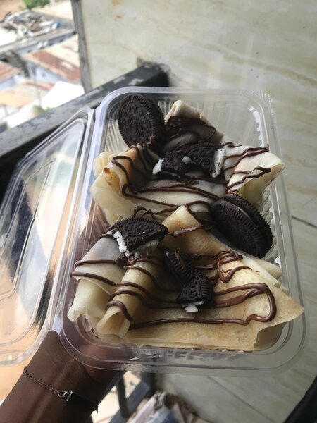Crêpes au chocolat et Oreo
