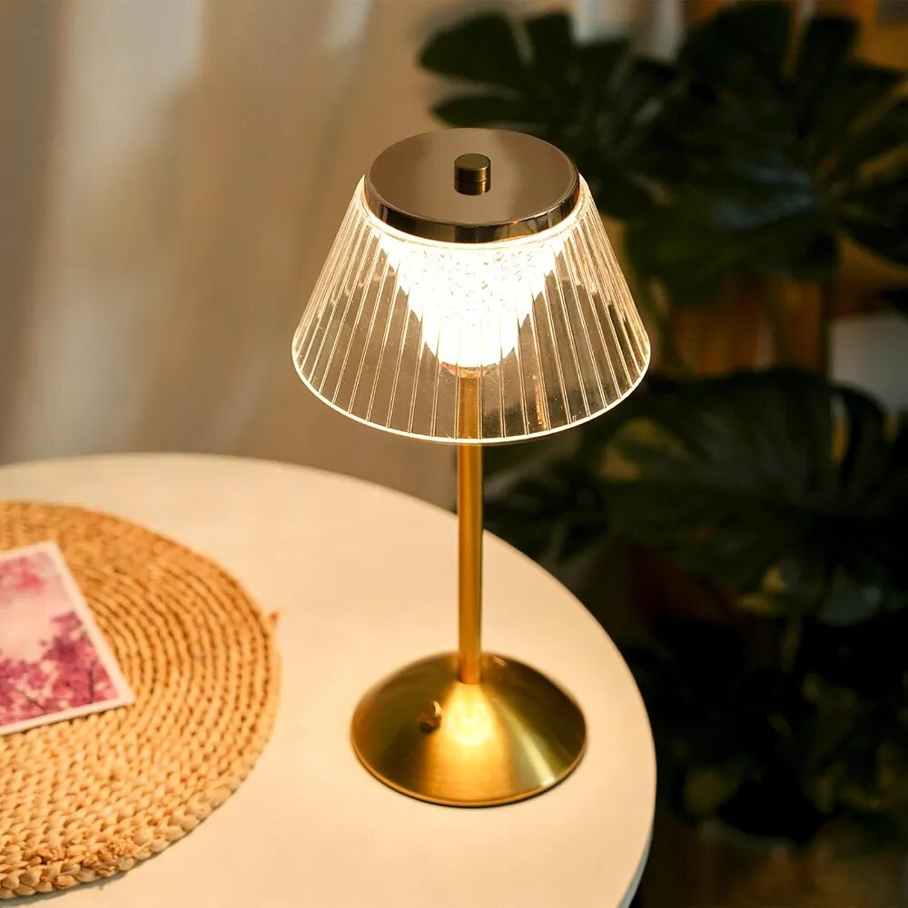 Rechargeable Portable Retro Bedside For Home Bedroom